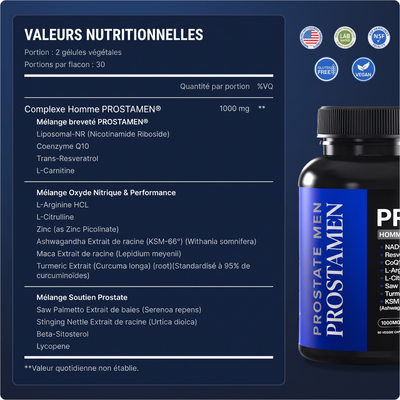 Liposomal NAD+ pour hommes